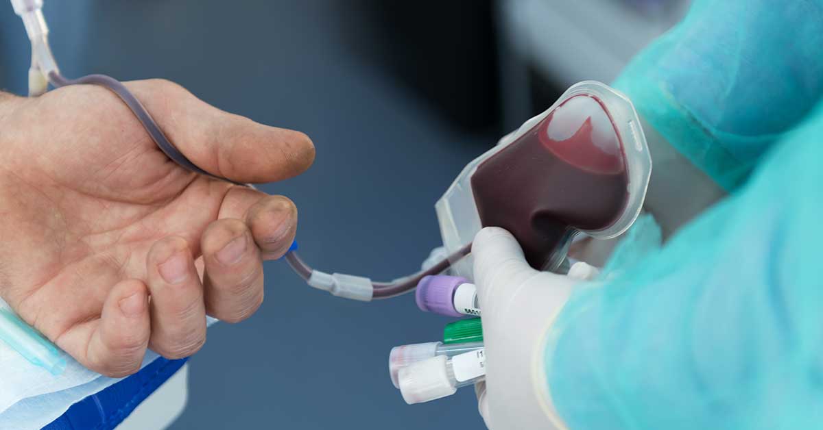 When is blood transfusion required?
